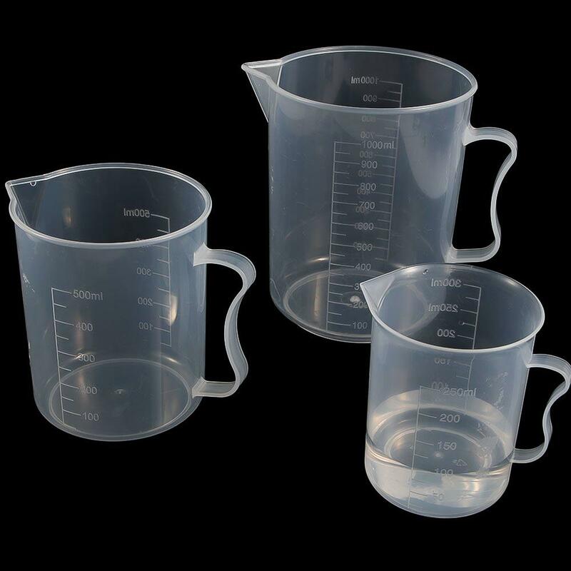 Supplies Measuring Tool 250/500/1000/ml Transparent Plastic Durable Measuring Cylinder Measuring Cup With Handle Measuring Jug