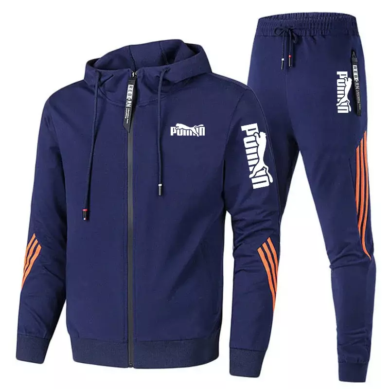 Mens Sweat-shirt Set Hoodies and Sweatpants High Quality Male Outdoor Casual Sports Jogging Suit Gym Longsleeve Tracksuit S-3XL