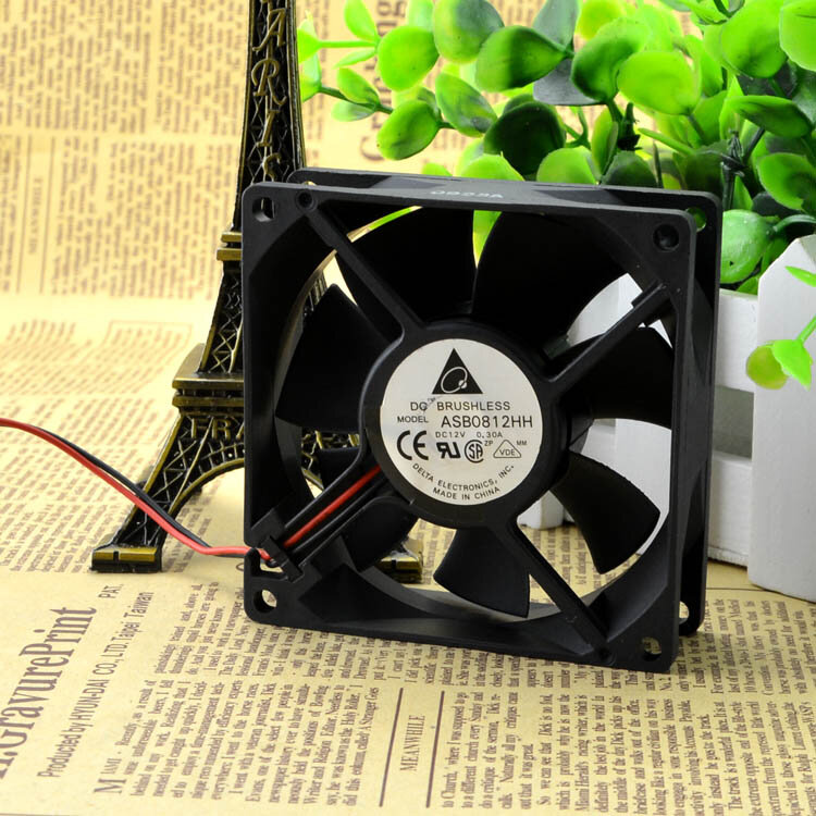 New For Delta ASB0812HH 8025 8CM 12V 0.30A High Quality Ultra-quiet Chassis Cooling Fan Test Working
