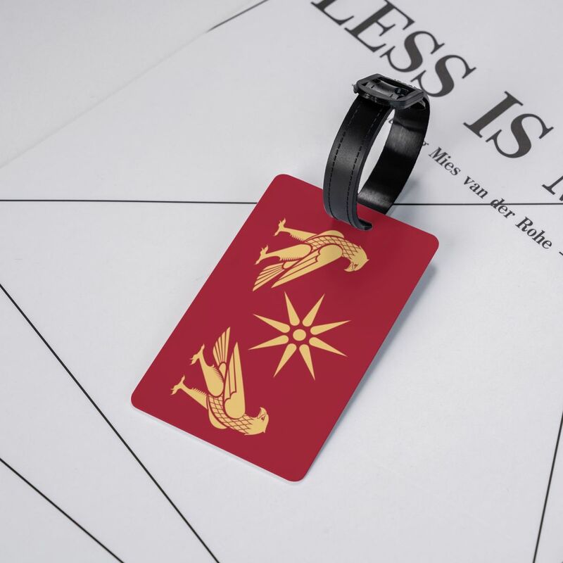 Custom Artaxiad Dynasty Flag Luggage Tags for Suitcases Fashion Baggage Tags Privacy Cover ID Label