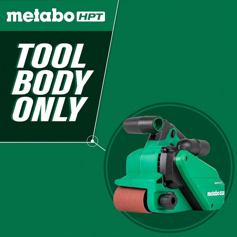 Metabo-HPT multi-volt 36V™Cordless Belt Sander Tool Only, sem bateria, 3 "x 21" Belt Size, velocidade variável, 6 configurações