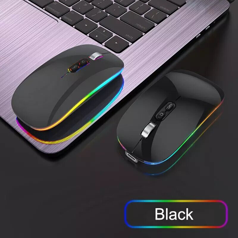 Dual Modus Bluetooth 2,4G Drahtlose Maus Ein-Klicken Desktop Funktion Typ-C Wiederaufladbare Stille Hintergrundbeleuchtung Mäuse für laptop PC Neue