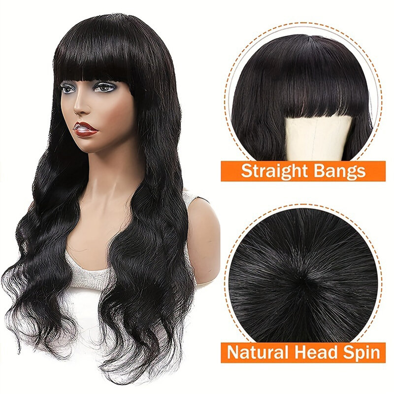 Body Wave Human Hair Wigs 150% 180% Density Brazilian  Hair Wigs Natural Color HD 13x4/13x6 Lace Front Human Hair Wigs for Women