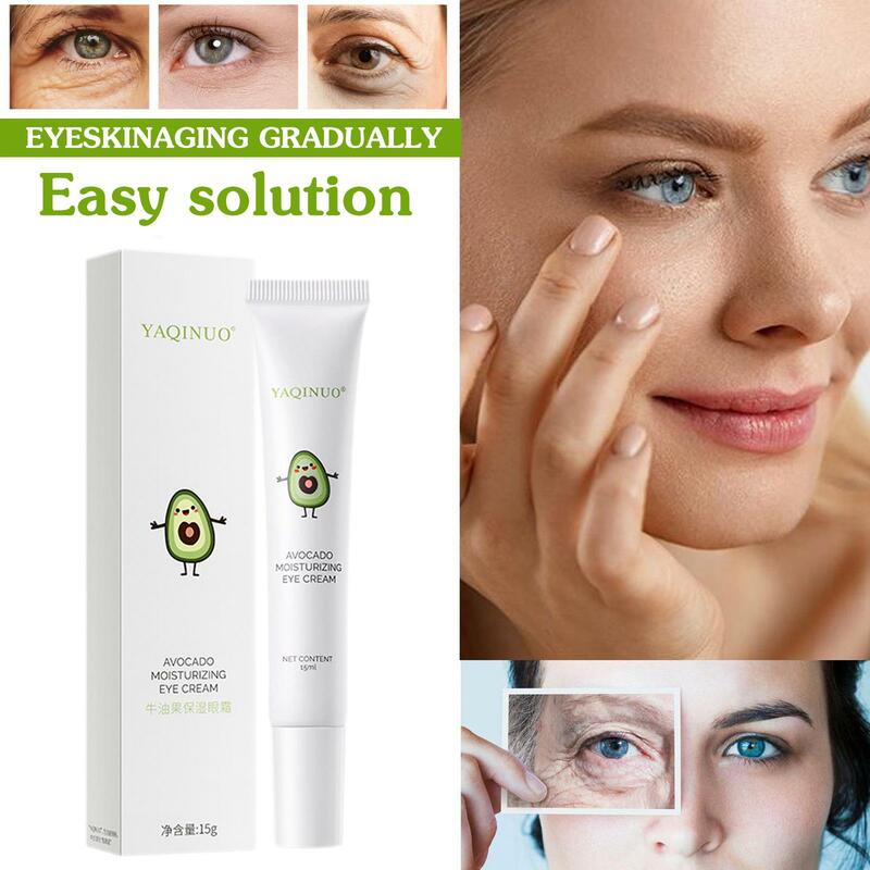 5X 15g Avocado Moisturizing Eye Cream For Dark Circles Nourishing Firming Skin Eye Eye Cream For Under Eyes Anti-wrinkle Cream