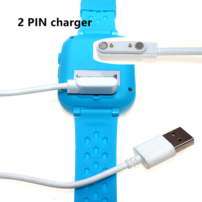 USB магнитное 2-контактное зарядное устройство 5-контактный кабель для передачи данных с зажимом зарядное устройство для детей GPS-Трекер Смарт-часы LT21 LT31 Q12 Q19 K9 T16 DF33