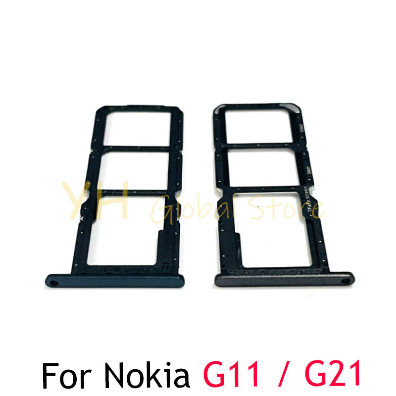 Soporte de bandeja con ranura para tarjeta Sim para Nokia G11 G21, lector de tarjetas Sim, piezas de reparación