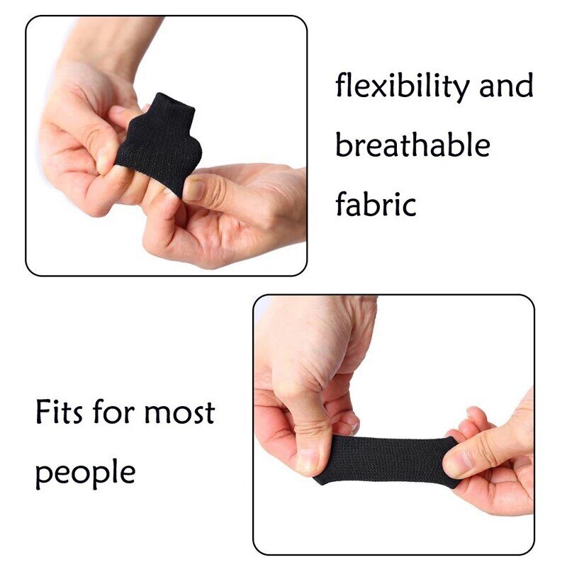 10Pcs สบายนิ้วมือรั้ง Splint Sleeve สนับสนุน Thumb Protector Breathable Stabilizers สำหรับกอล์ฟ