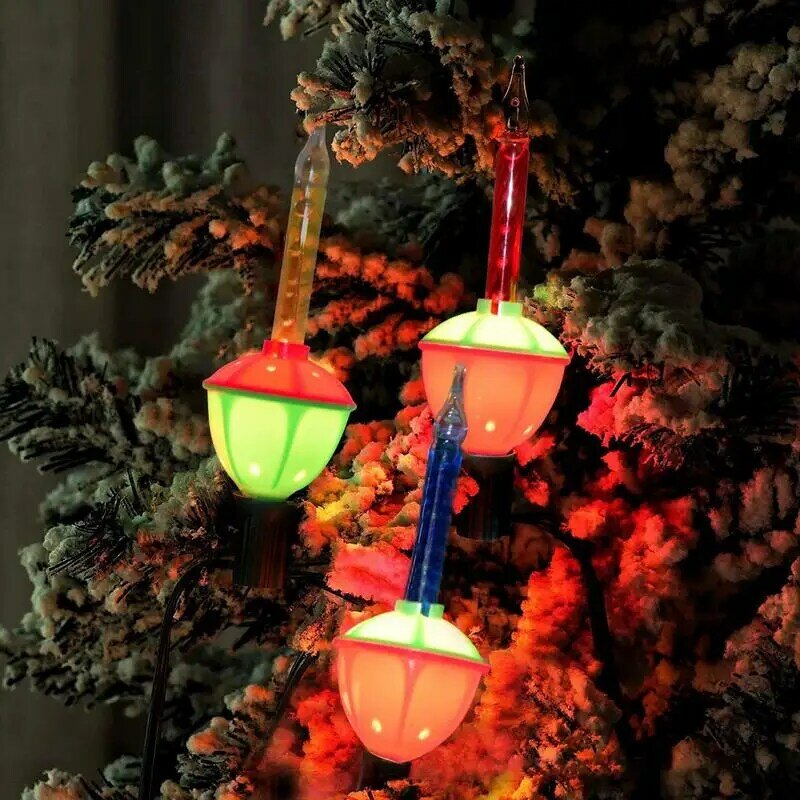 Świąteczne żarówki lampa z efektem bąbelków boże narodzenie łańcuchy świetlne przenośne wielokolorowy bąbelkowe światło na ganki na festiwale