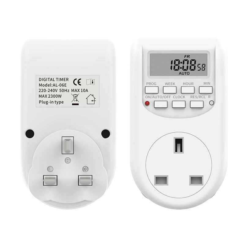 English Timer Socket, 24-hour CyCle Switch, LCD Display, 16 SetS Of Timing