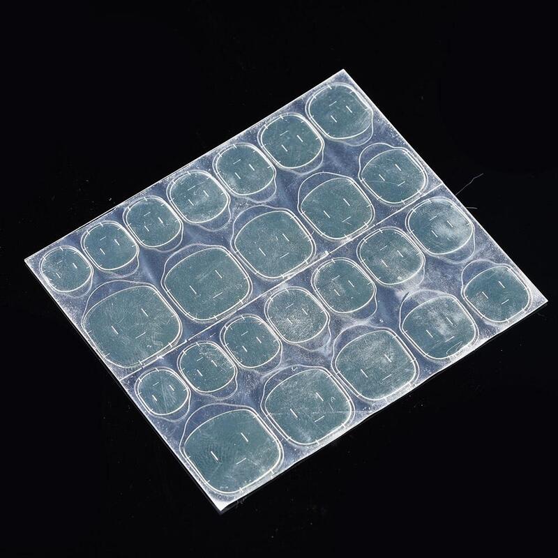 Double-sided Stickers Jelly Transparent Nail Glue False Sided Double Adhesive Stickers Reusable Nail False Jell Nails Glue R4v5