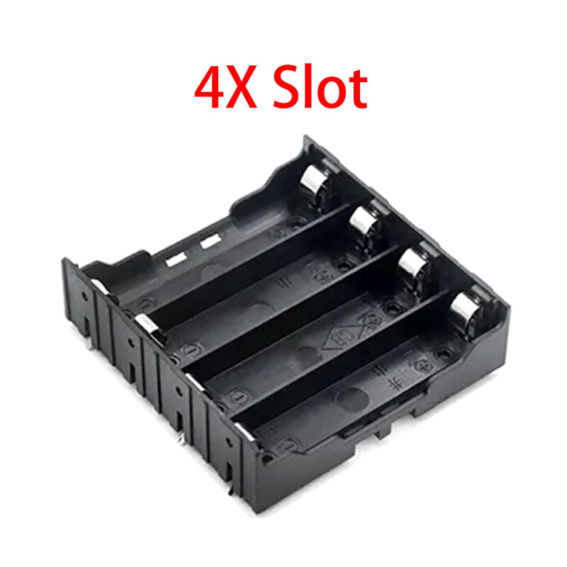 Carcasa del Banco de energía bricolaje 1x 2x 3x 4x ranura 18650 caja de almacenamiento del asiento de la batería contenedor de la batería de alta calidad ABS carcasa 3.7v