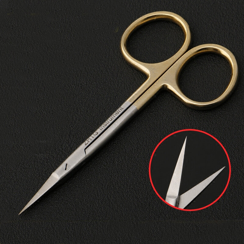 Podwójna powieka nożyczki łokieć piękno plastikowe ze stali nierdzewnej narzędzia chirurgii sprzęt okulistyczny nożyczki