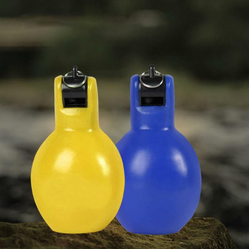 2 Pieces Hand Squeeze Whistles Trainer Whistle Manual, Coaches Sports Whistle for Hiking Survival Home School Children