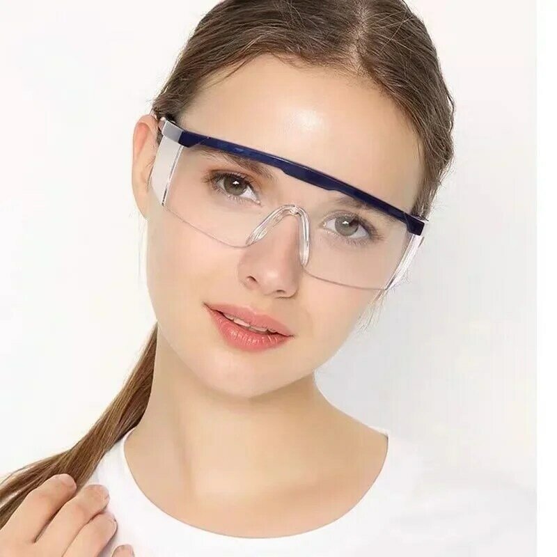 Anti-Splash Eye Protection Goggles, vidro, Windproof, Dustproof, impermeável, protetora, ciclismo, segurança, trabalho, 2pcs