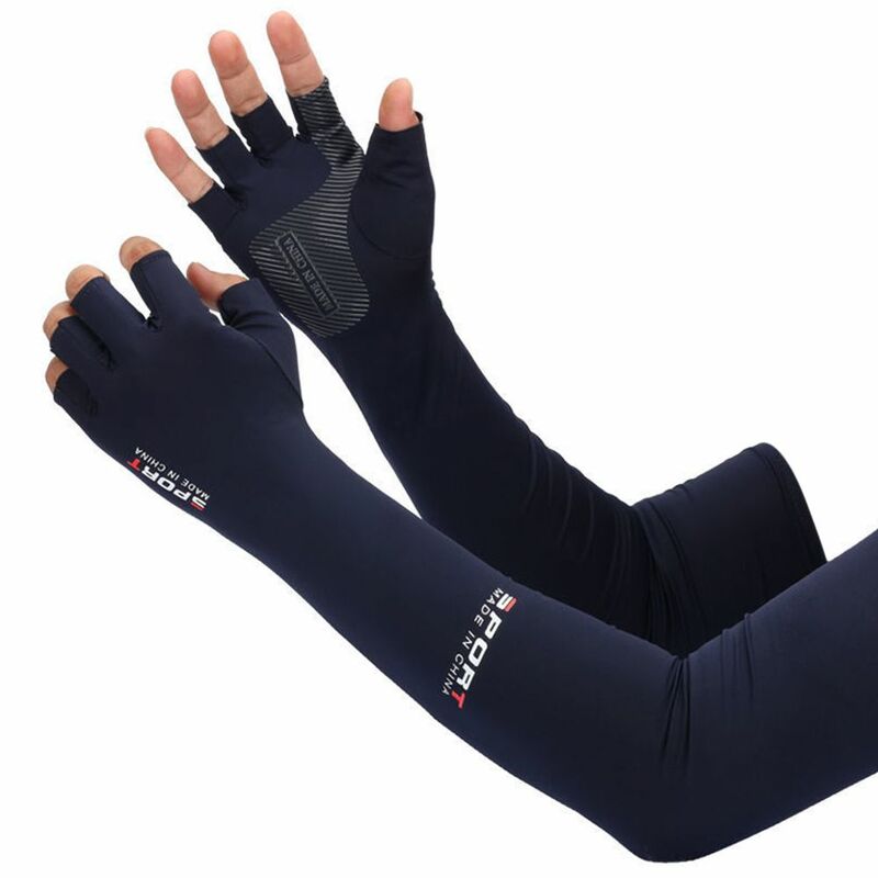 Охлаждающие рукава для мужчин и женщин, спортивные перчатки для бега, защита от УФ-лучей, уличные рукава для рыбалки, велоспорта, вождения, 1 пара