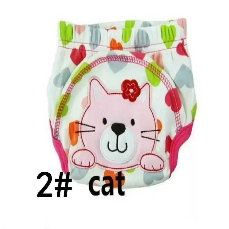 4 Pcs/Lot Baby Diapers Children Reusable Underwear Breathable Cover Cotton Training Pants Choose Design