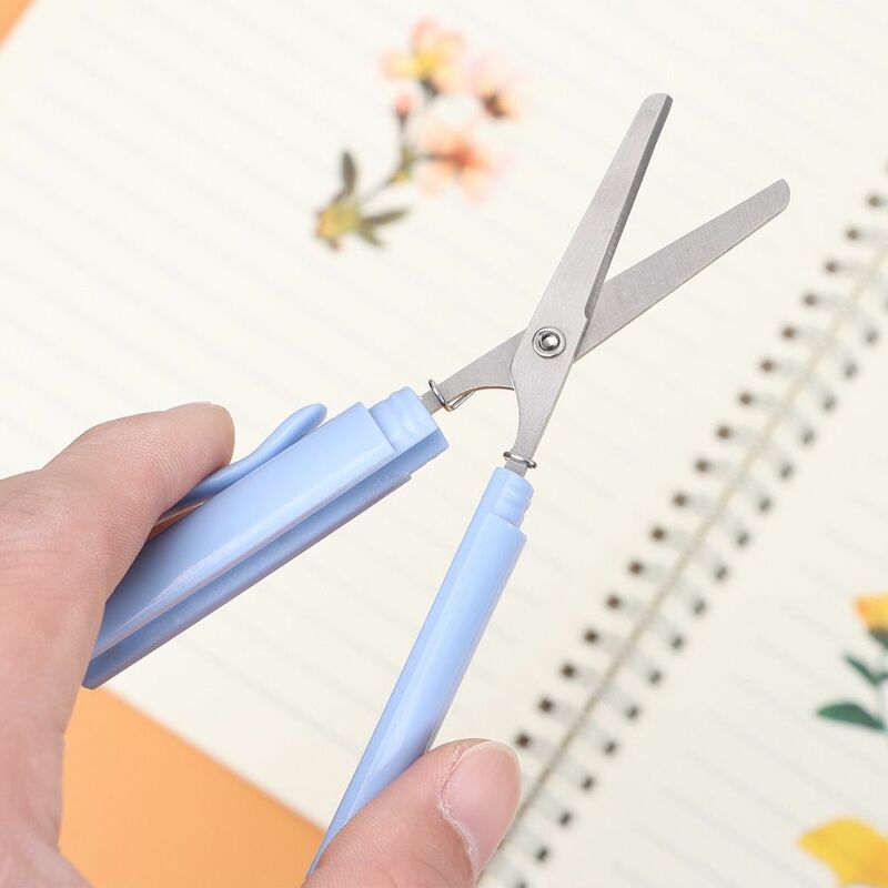 Alat tulis multifungsi DIY gunting kerajinan tangan kantor gunting bentuk pena gunting alat seni pekerjaan tangan gunting lipat aman
