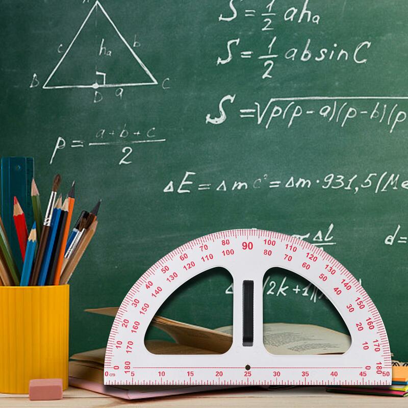 منقلة مع مقبض قابل للفصل الدقة نجار الهندسة الرياضيات الرسم لمكتب زاوية قياس صياغة أداة الفصول الدراسية
