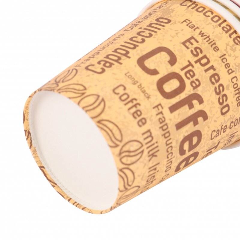 Taza de papel desechable de pared única personalizada, taza de café caliente, impresión al por mayor de productos personalizados, 4oz, 6oz, 7oz
