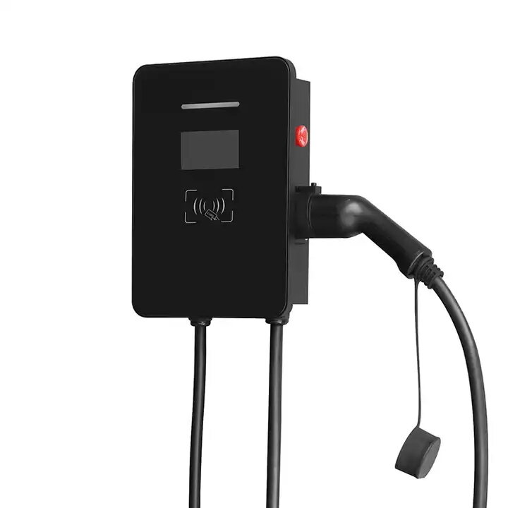 home electric car charger ev wallbox 7kw 11kw 22kw type 2wall-mounted charging station app