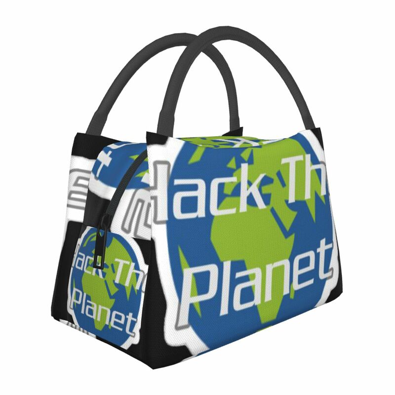Hack The Planet-Bolsa de aislamiento portátil para alimentos, contenedor térmico para oficina, Pinic