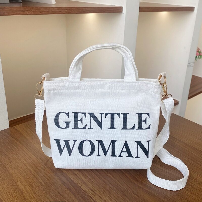 Bolso de lona de gran capacidad para mujer, bolso de hombro informal de lona, bolso de mensajero de moda, gran oferta