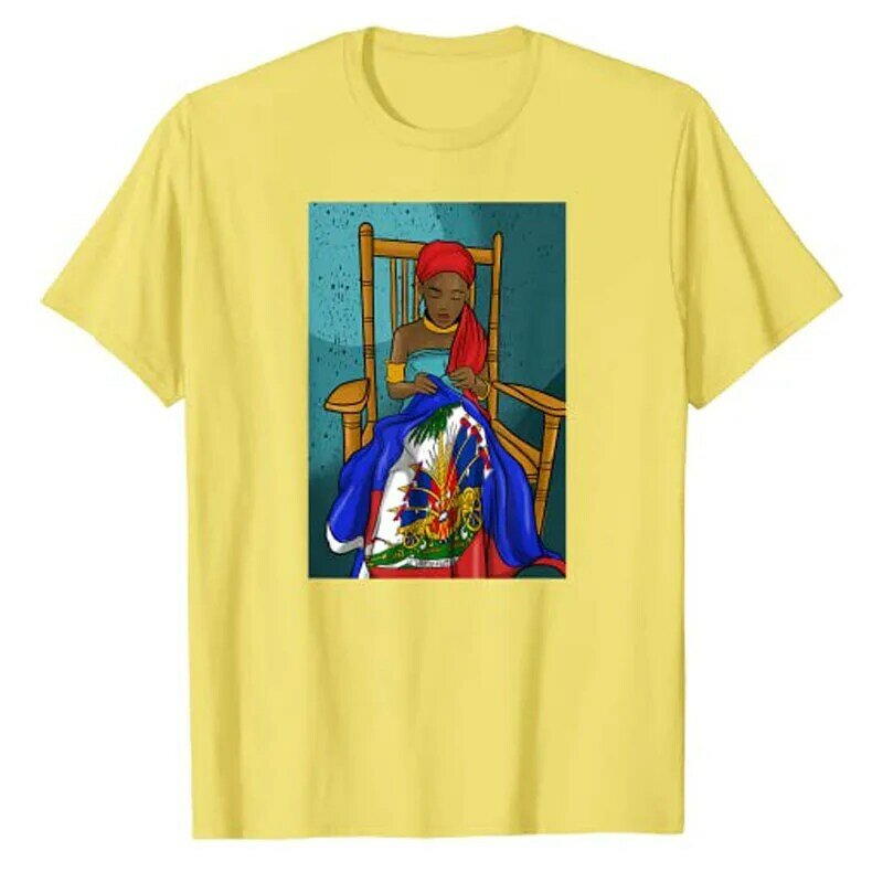 Haiti Checkout Feel Day T-shirt pour femme, T-shirt pour fille fier, Ayiti, T-shirt graphique à la mode, Vêtements assortis pour la famille, Cadeaux pour maman, Y-Funny
