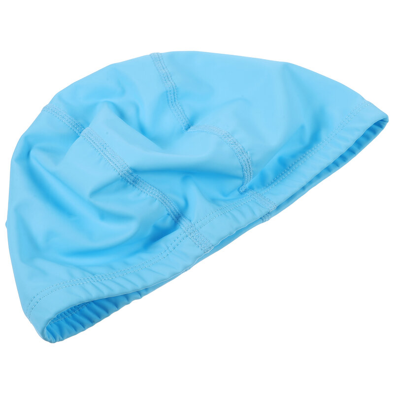 Nowa wodoodporna tkanina PU chroniąca uszy długie włosy wodna basen kąpielowy pływający kapelusz czepki kąpielowe Plus rozmiar dla dorosłych mężczyzn i kobiet