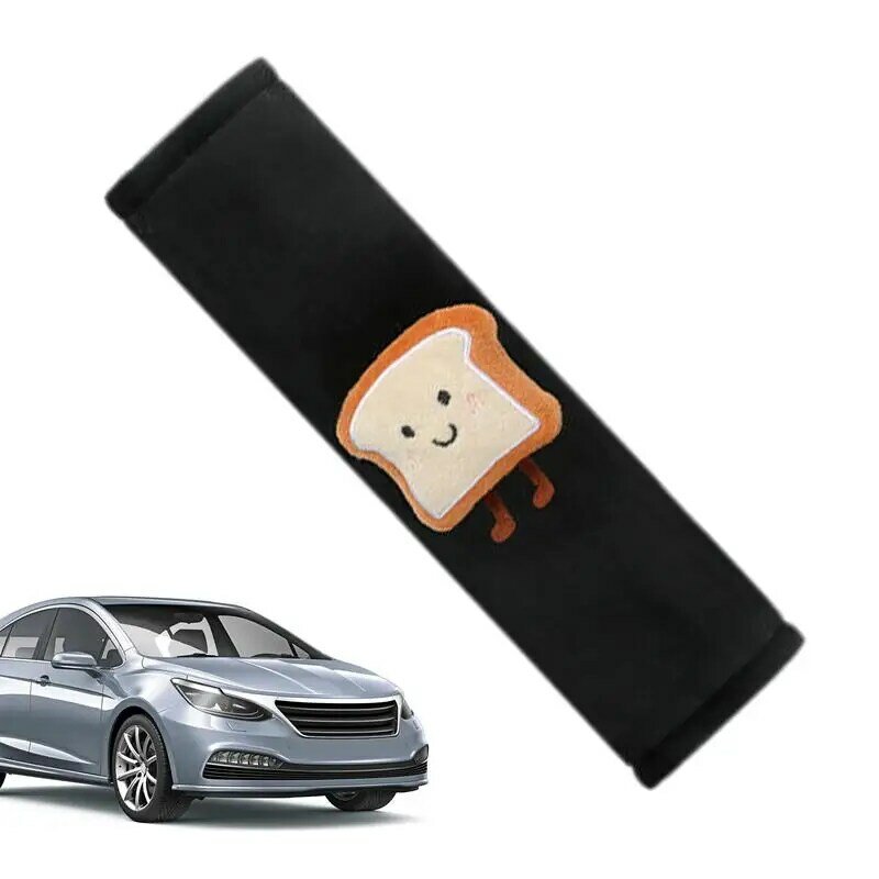 Poduszka z pasem bezpieczeństwa w chleb tostowy kształcie poduszki nakładka na pas bezpieczeństwa uroczy ochraniacz pasów bezpieczeństwa kreskówka obejmuje wygodny samochód