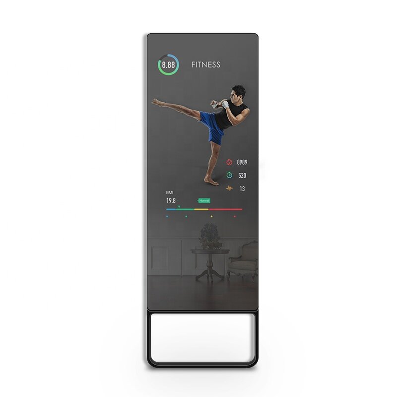 Home Smart Gym Übungs spiegel Fitness Touchscreen LCD-Display intelligenter interaktiver Trainings spiegel