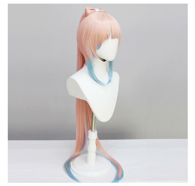 Anime Game parrucche Cosplay ruolo simulare capelli Kawaii Pink Hairstyle Adult Long Periwigs Cos accessori per costumi puntelli di Halloween