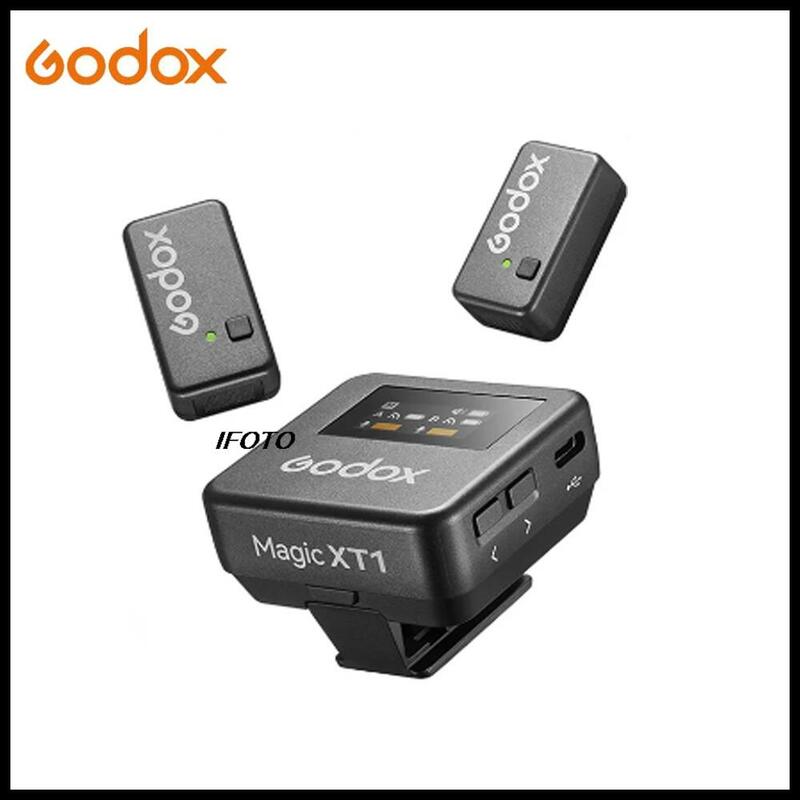 GODOX-Sistema de micrófono inalámbrico Magic XT1 Duo, 2,4 GHz, 200M, compatible con grabación de Audio Digital, transmisión en vivo, micrófono de Radio