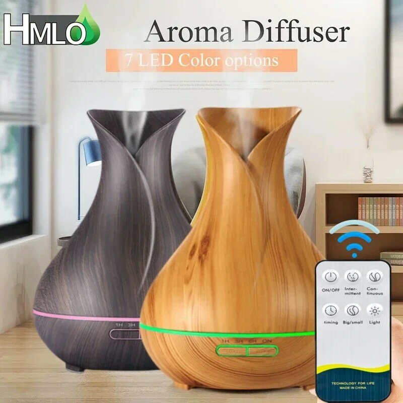 Umidificatore d'aria da 500ML diffusore di olio essenziale Aroma Ultrasonic Mist Maker Home Fragrance aromaterapia Humificador per l'home Office