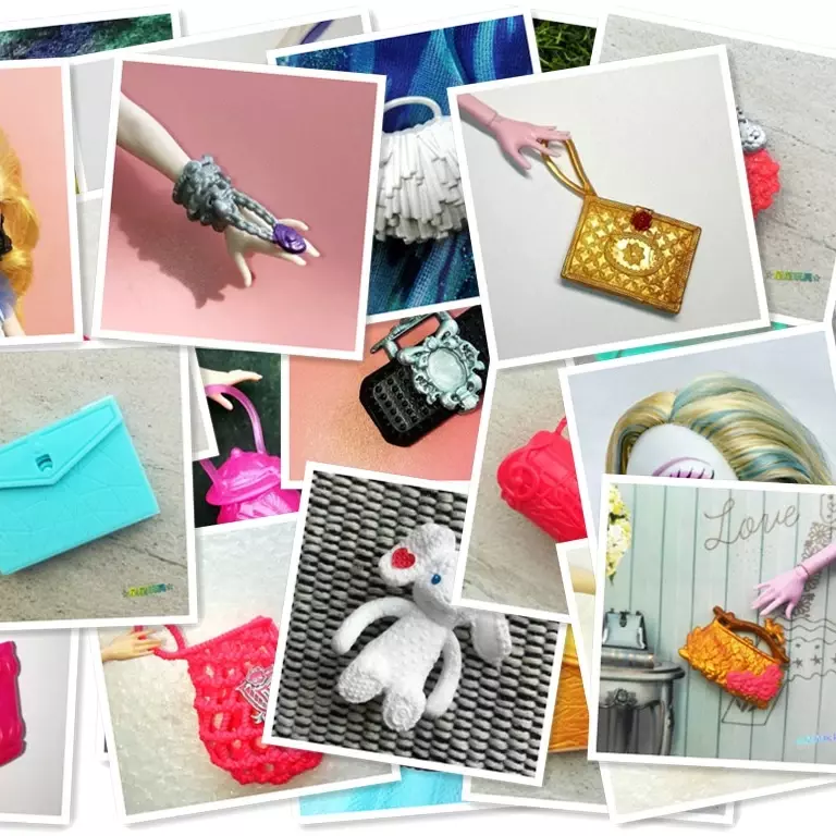 Masque de sac à beurre Monstering High, collier d'accessoires pour filles, kits de mode, sacs, chaussures, jouet cadeau, qualité