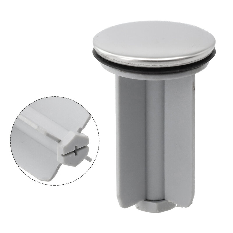 Practical Wash Basin Plug Universal Sink Plug 4.0cm Commercially Copper Cover Drain Plug Stopper Grey Pop Up Plug