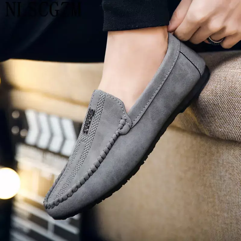 Wsuwane buty męskie mokasyny męskie obuwie męskie 2024 biurowe designerskie trampki modne buty Italiano Zapatillas De Deporte