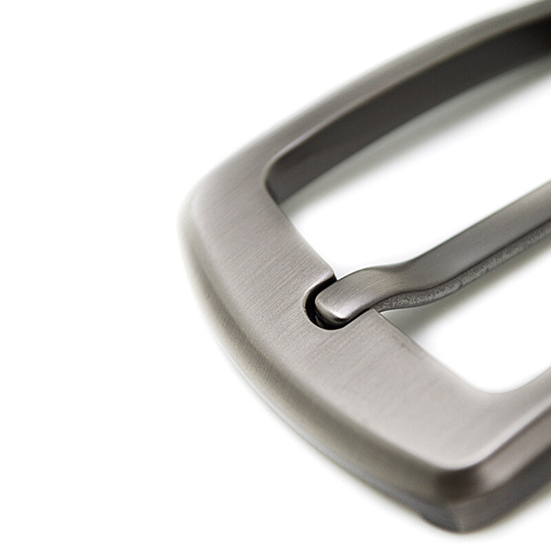 Hebilla de cinturón informal de aleación de Zinc para hombre, hebilla de tacón de barra de extremo, hebillas de un solo Pin, 40 mm