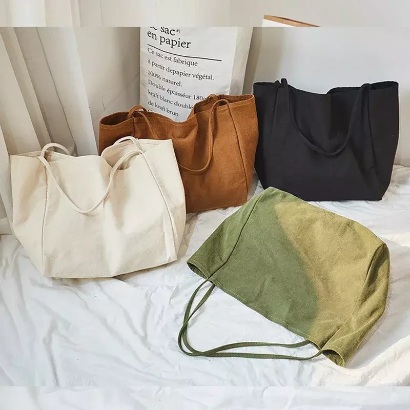 ADX02 borsa per la spesa in tela grande da donna riutilizzabile Soild Extra Large borsa per la spesa borsa a tracolla Eco Shopper