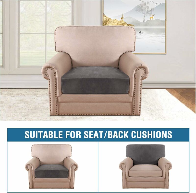 غطاء وسادة أريكة مخملي مطاطي ، غلاف قطيفة للكرسي ، واقي أثاث ، مقعد ، أريكة