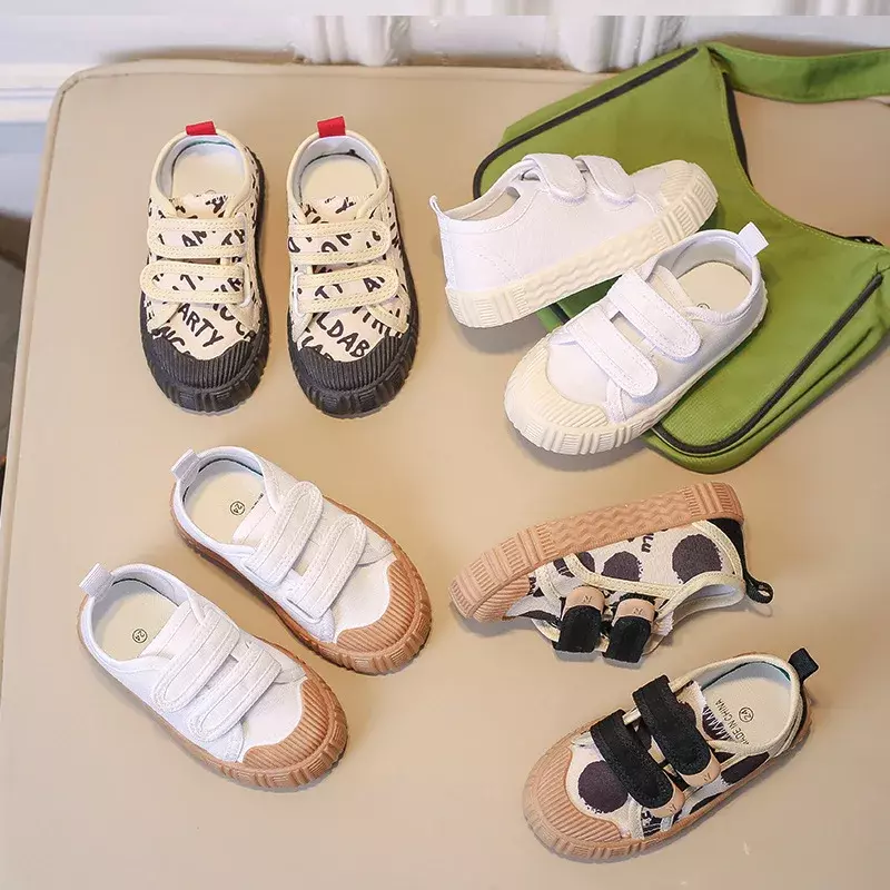 Chaussures en Toile à Semelle Souple pour Enfant Garçon et Fille, Baskets Respirantes Polyvalentes, Décontractées, Tennis