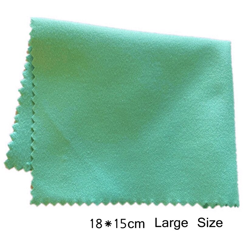 3PCS 18 X 15CM Large Size Silver Jewelry Polishing Cleaning Wiping Polish  Cloth Microfiber Suede Fabric