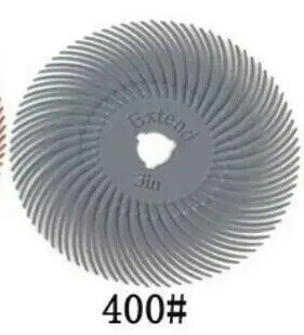6 Buah 3 Inci Kit Cakram Bulu Radial Sikat Abrasif Detail Roda Pemoles untuk Aksesori Alat Putar