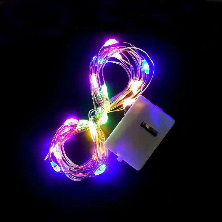 LED الجنية ضوء سلسلة لعيد الميلاد ، بطارية تعمل بالطاقة جارلاند ، ضوء وامض ، حفل زفاف ، مهرجان ، هدية صندوق ، مصابيح الديكور