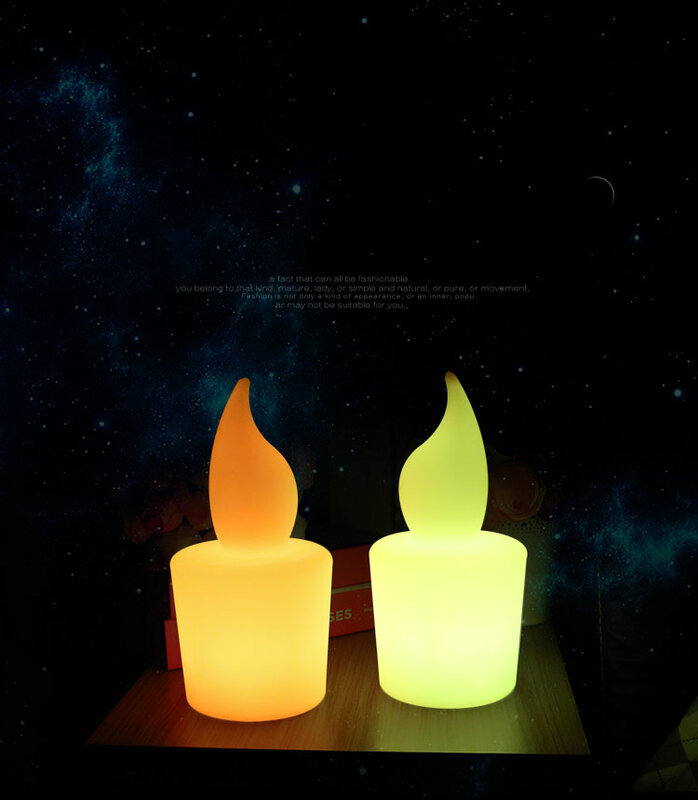 Lampy na stół Mini świeczka dekoracyjna do sypialni hotelowe lampki nocne kinowe kinkiety Led z ciepła, jasna