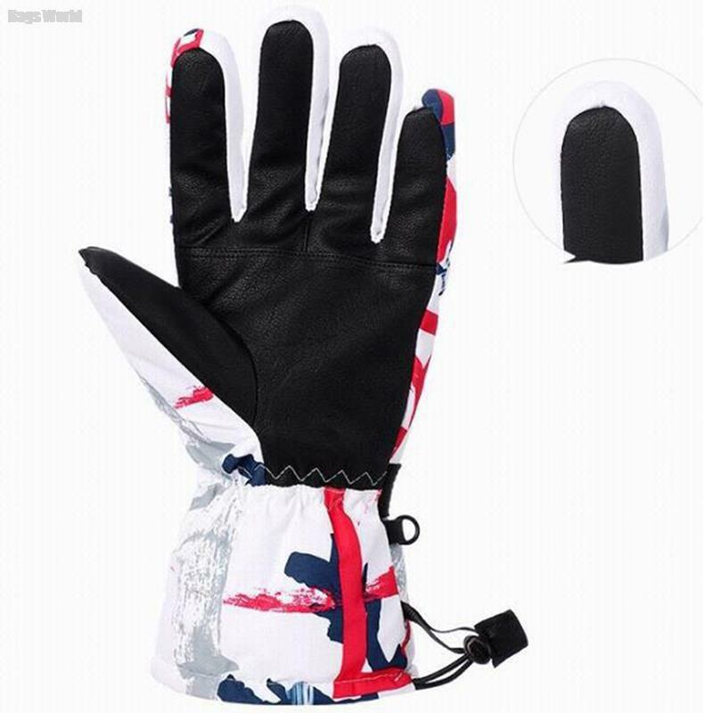 Мужские и женские лыжные перчатки, Сверхлегкие Водонепроницаемые зимние теплые перчатки, перчатки для сноуборда, мотоциклетные Водонепроницаемые зимние перчатки
