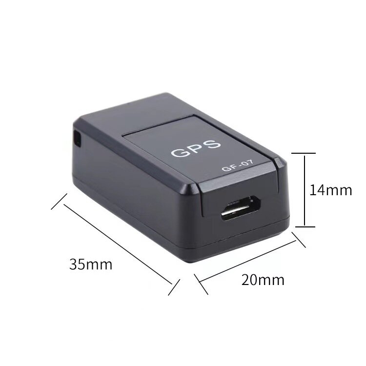 Magnético Mini GPS Tracker para carro e motocicleta, localizador de rastreamento em tempo real, monitor de controle remoto, GSM, original, novo, GF07