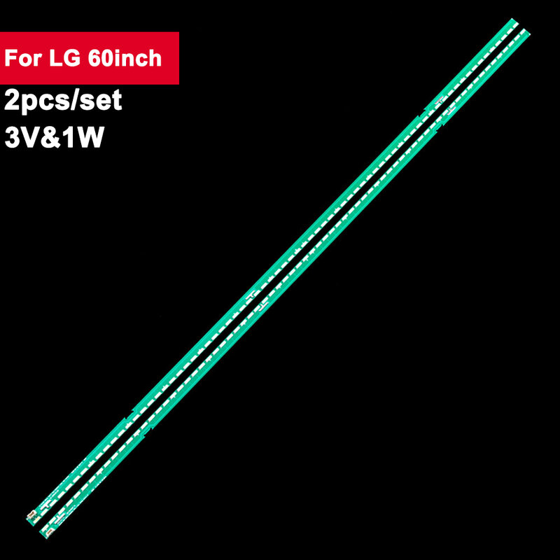 แถบไฟแบคไลท์ LED 7020ดวงสำหรับทีวี60LF 3V LED 72LEDs Innotek 60นิ้ว fhd/l-Type 2ชิ้น/เซ็ตไฟด้านหลังทีวี60LF6390-UA LIG60 60LF63