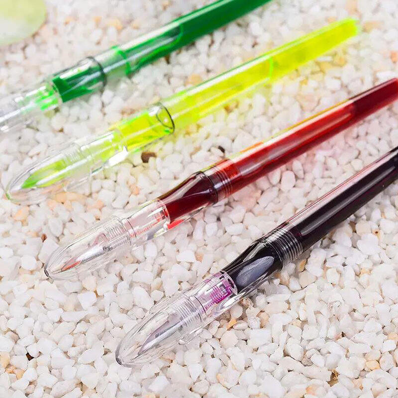 Large Ink Capacity Transparent Eyedropper Fountain Pen Visible Eye Dropper Filling Pen High Quality Ink Pens for school Office