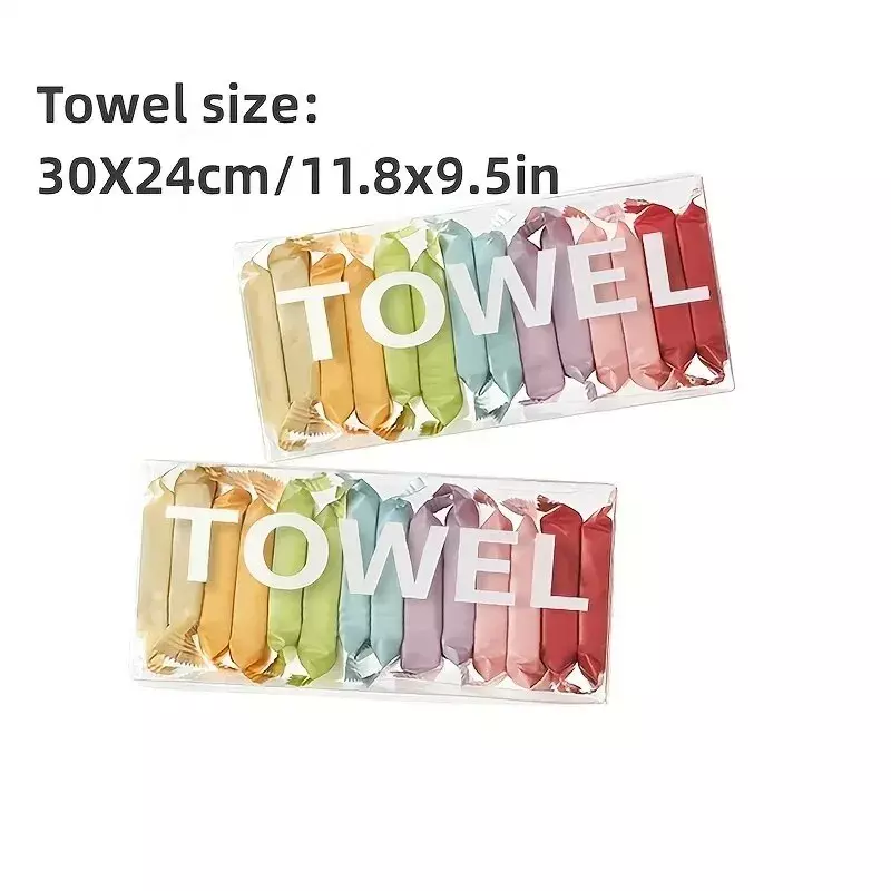 14pcs/20pcs Box Disposable Washcloth Clean Portable Travel Towel Thickened Compressed Face Cleansing Beauty Square Towel