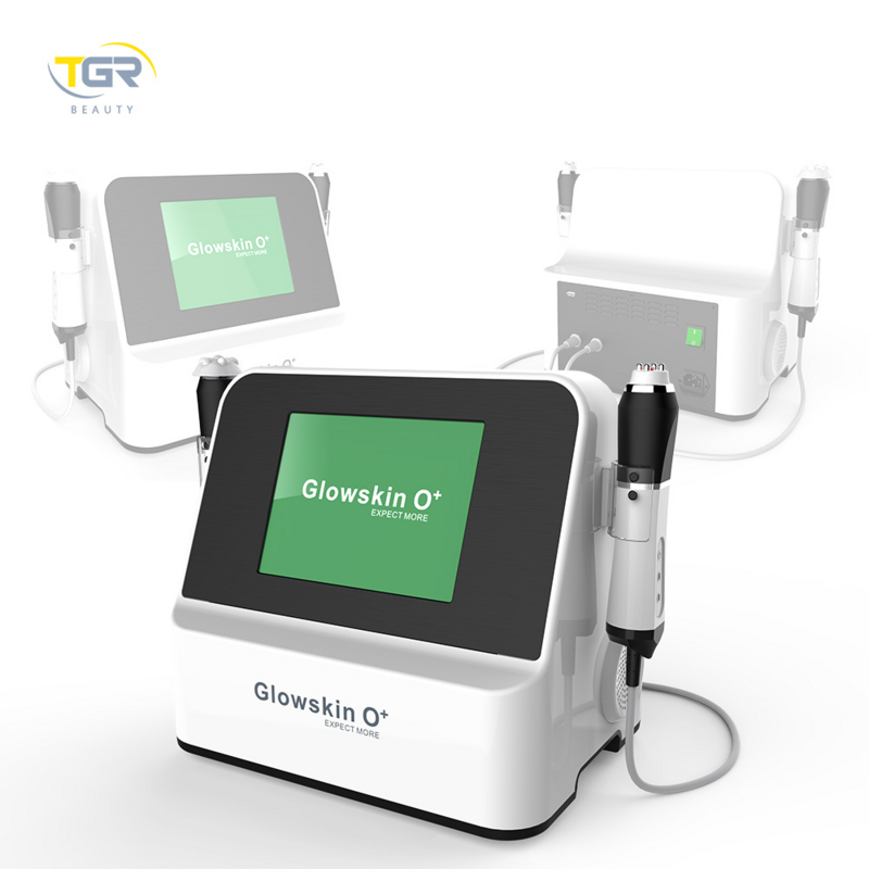 ossigeno portatile Glowskin 2 in 1 RF Skin Lifting e schiarente Skin SPA macchina multifunzionale